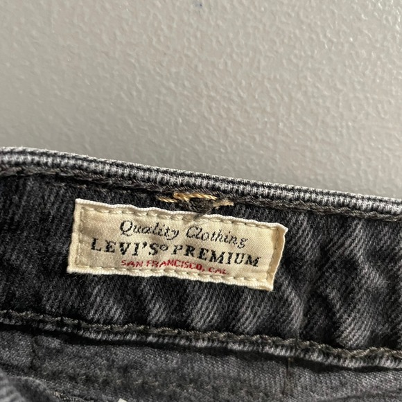 Levi's Premium Low Loose Jeans Women's Size 27 Black Wash Wide Leg Denim - Picture 8 of 15